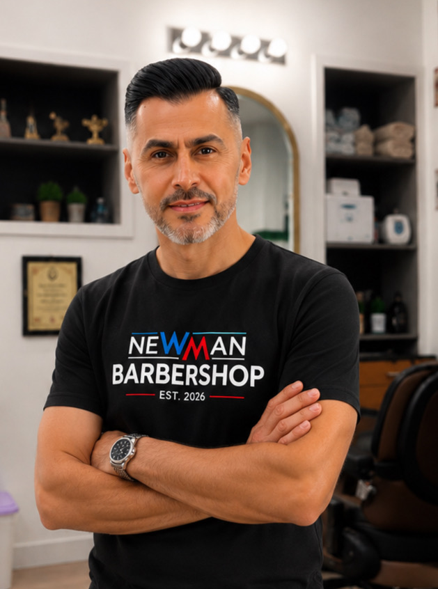 Sargon, owner and master barber at New Man Barbershop